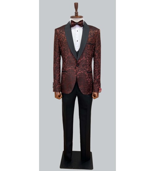 SUIT SARTORIA BROWN TUXEDO 5496