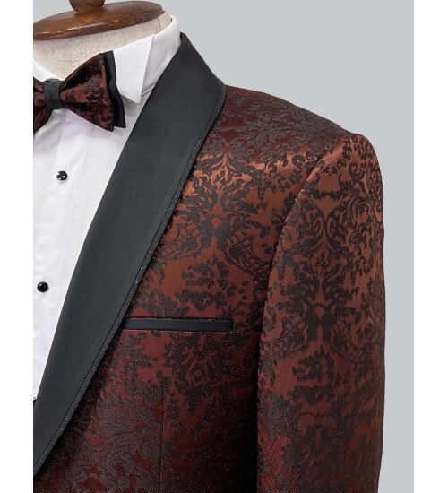 SUIT SARTORIA BROWN TUXEDO 5496