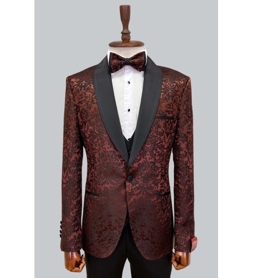 SUIT SARTORIA BROWN TUXEDO 5496