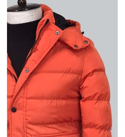 TURUNCU KAPİŞONLU MONT 8092