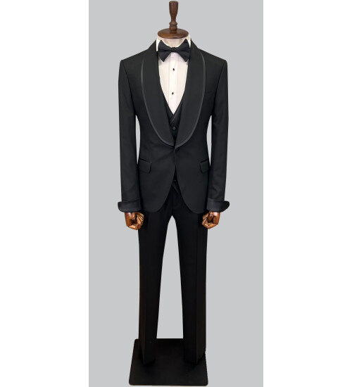 SUIT SARTORIA BLACK TUXEDO 5602