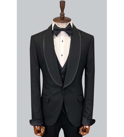 SUIT SARTORIA BLACK TUXEDO 5602