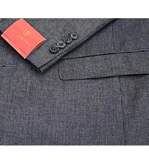 SUIT SARTORIA ÇİFT YÖNLÜ YELEKLİ KOYU GRİ TAKIM ELBİSE 2314