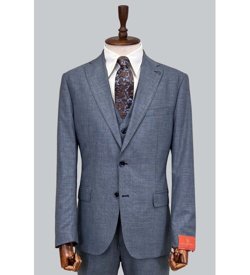 SUIT SARTORIA BLUE WOOL SUIT 2300