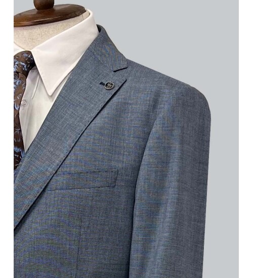 SUIT SARTORIA BLUE WOOL SUIT 2300