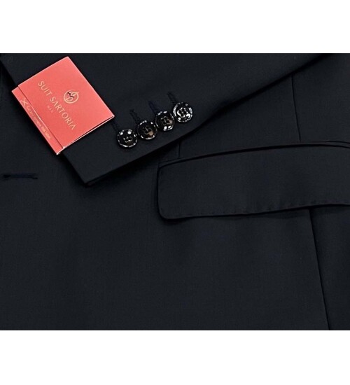 SUIT SARTORIA BLACK WOOL SUIT 2300