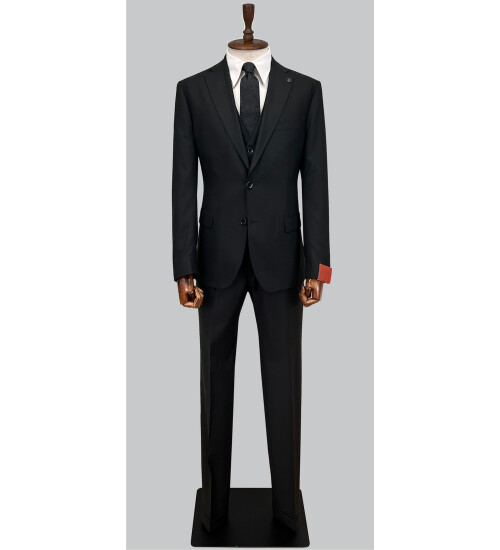 SUIT SARTORIA BLACK WOOL SUIT 2300