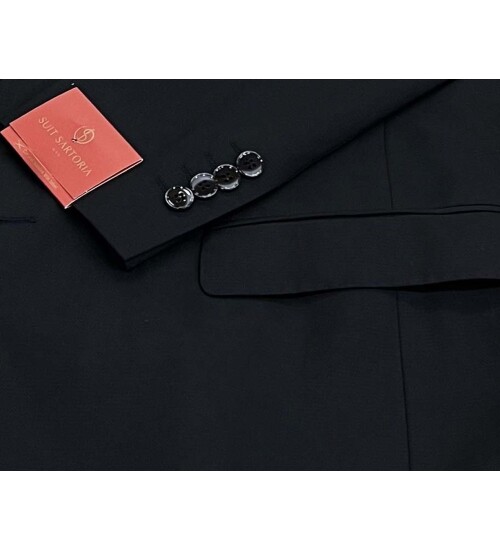 SUIT SARTORIA BLACK WOOL SUIT 2300