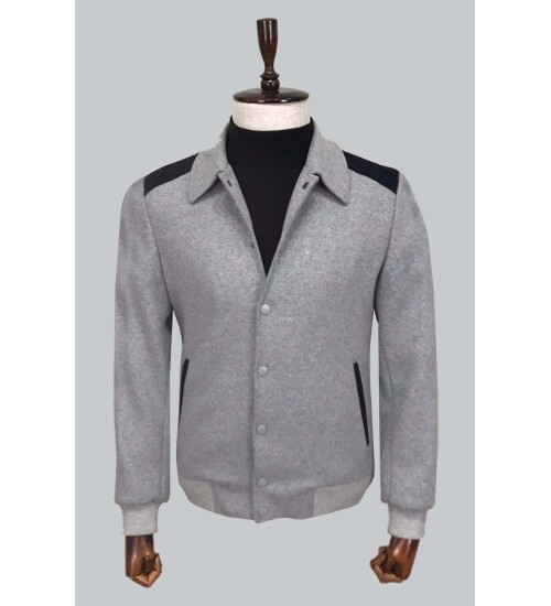 LIGHT GREY COAT 8075