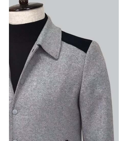 LIGHT GREY COAT 8075