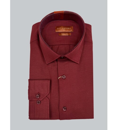 SUIT SARTORIA BORDO GÖMLEK 6052