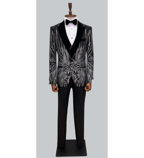 SUIT SARTORIA DAMATLIK SİYAH 5409