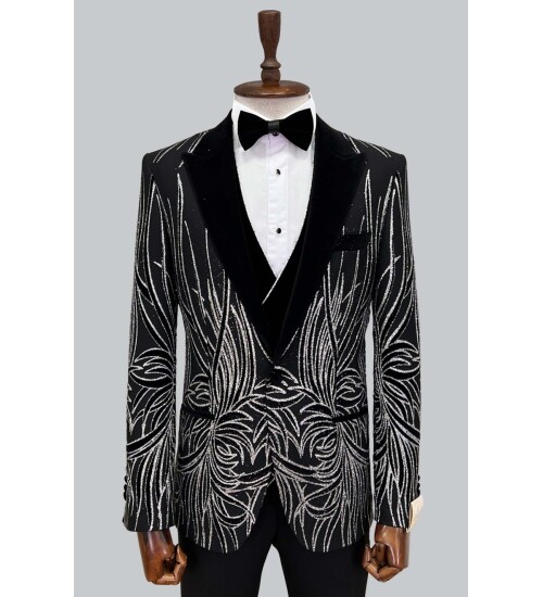 SUIT SARTORIA DAMATLIK SİYAH 5409