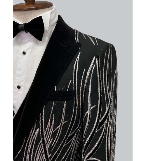 SUIT SARTORIA DAMATLIK SİYAH 5409