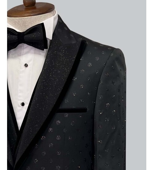 SUIT SARTORIA BLACK TUXEDO 5388