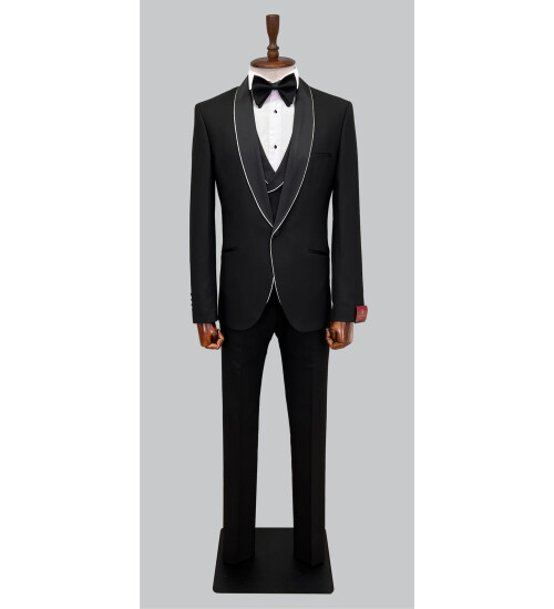 SUIT SARTORIA DAMATLIK SİYAH 5502