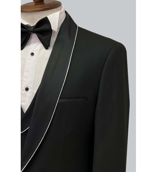 SUIT SARTORIA DAMATLIK SİYAH 5502