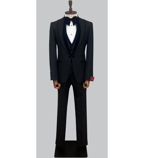 SUIT SARTORIA BLACK TUXEDO 5458