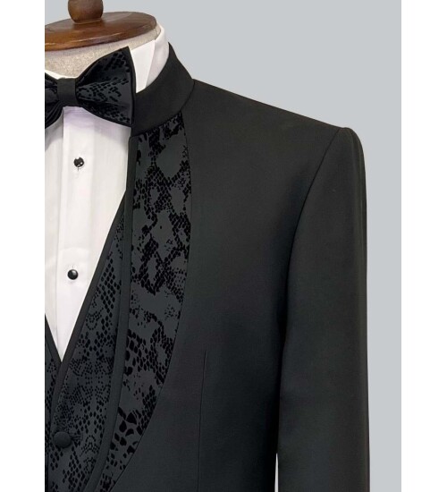 SUIT SARTORIA BLACK TUXEDO 5308