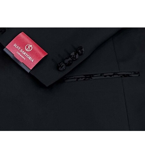 SUIT SARTORIA BLACK TUXEDO 5308