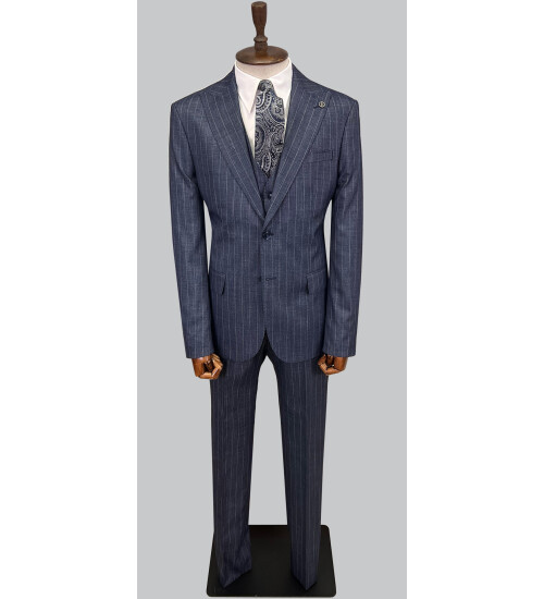 SUIT SARTORIA LACİVERT YELEKLİ TAKIM ELBİSE 2056