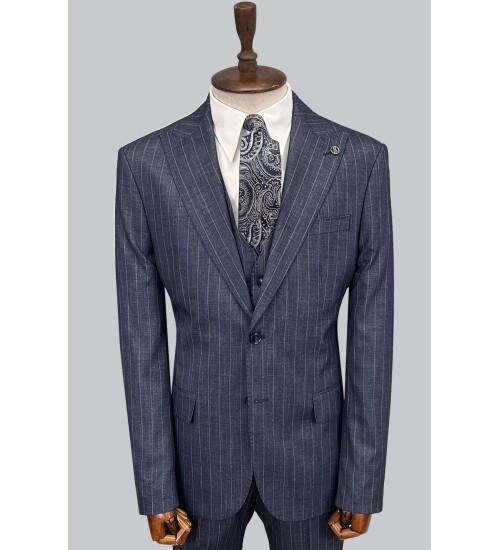 SUIT SARTORIA LACİVERT YELEKLİ TAKIM ELBİSE 2056