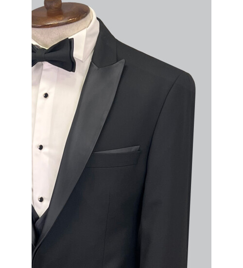 SUIT SARTORIA BLACK TUXEDO 5065