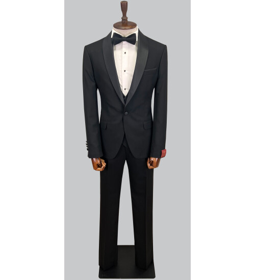 SUIT SARTORIA BLACK TUXEDO 5065