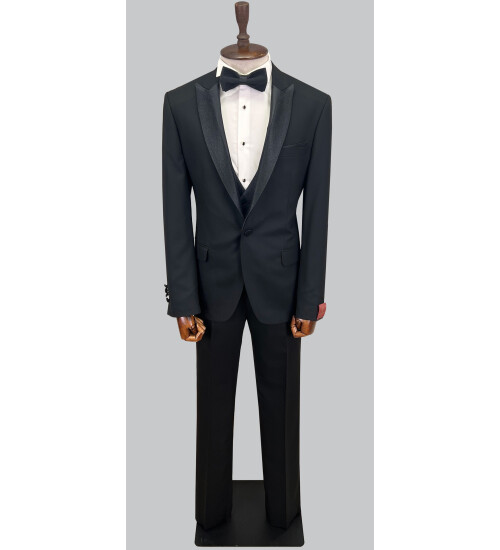 SUIT SARTORIA BLACK TUXEDO 5065