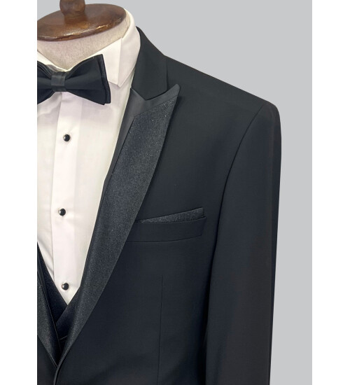 SUIT SARTORIA BLACK TUXEDO 5065