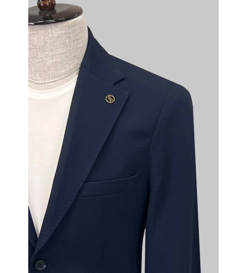 SUIT SARTORIA NAVY BLUE POLYAMID SPORT SUIT 2822