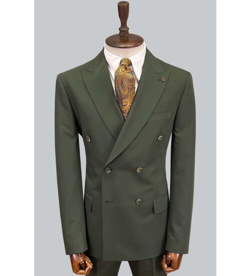 SUIT SARTORIA HAKİ KRUVAZE TAKIM ELBİSE 2821