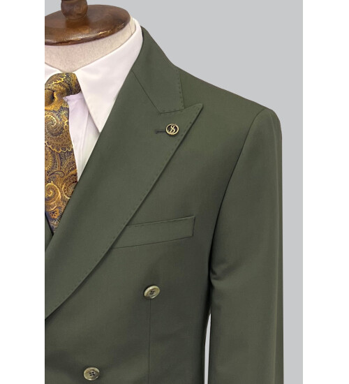 SUIT SARTORIA HAKİ KRUVAZE TAKIM ELBİSE 2821