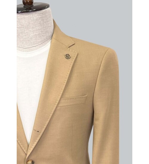 SUIT SARTORIA LIGHT BROWN JACKET 4454