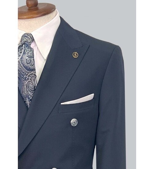 SUIT SARTORIA NAVY BLUE SUIT 2606