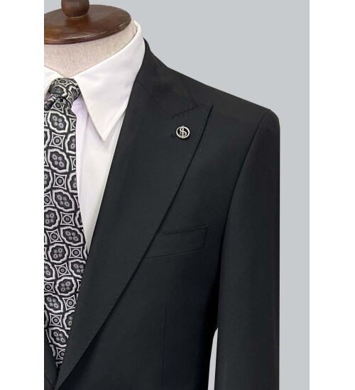 SUIT SARTORIA BLACK SUIT 2580