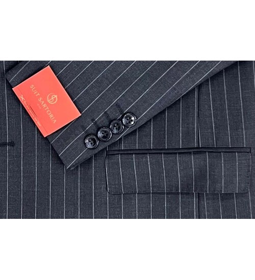 SUIT SARTORIA ANTHRACITE WOOL SUIT 2454