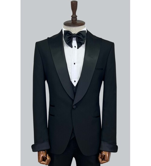 SUIT SARTORIA BLACK TUXEDO 5564