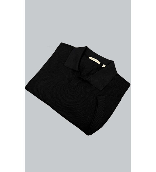 SUIT SARTORIA BLACK SHORT SLEEVE KNITWEAR T-SHIRT 9019