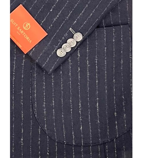 SUIT SARTORIA MAVİ KRUVAZE SİVRİ YAKA TEK CEKET 4321