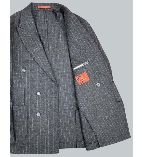 SUIT SARTORIA GREY DOUBLE BREASTED JACKET 4321