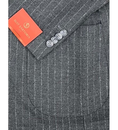 SUIT SARTORIA GREY DOUBLE BREASTED JACKET 4321