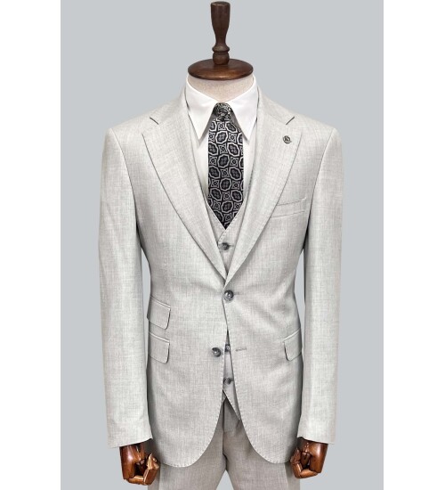SUIT SARTORIA AÇIK GRİ YELEKLİ TAKIM ELBİSE 2944