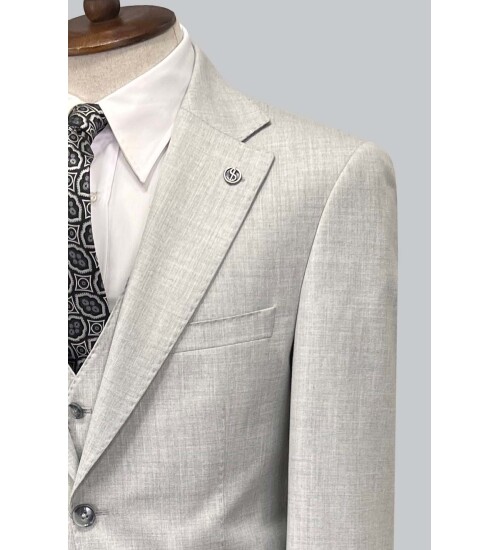 SUIT SARTORIA AÇIK GRİ YELEKLİ TAKIM ELBİSE 2944