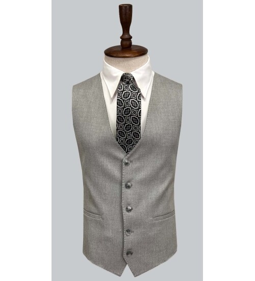 SUIT SARTORIA AÇIK GRİ YELEKLİ TAKIM ELBİSE 2944