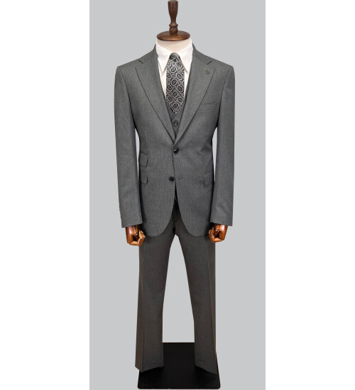 SUIT SARTORIA FÜME YELEKLİ TAKIM ELBİSE 2944