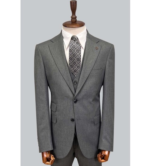 SUIT SARTORIA FÜME YELEKLİ TAKIM ELBİSE 2944