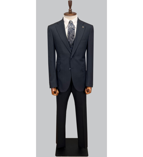 SUIT SARTORIA LACİVERT YELEKLİ TAKIM ELBİSE 2944