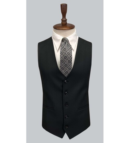 SUIT SARTORIA SİYAH YELEKLİ TAKIM ELBİSE 2944