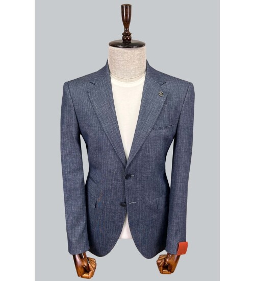 SUIT SARTORIA KETEN MAVİ CEKET 4372